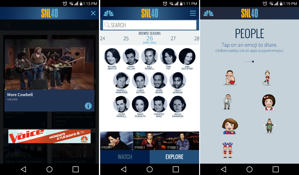 There’s an Official SNL App on Google Play, Because We All Need More Cowbell