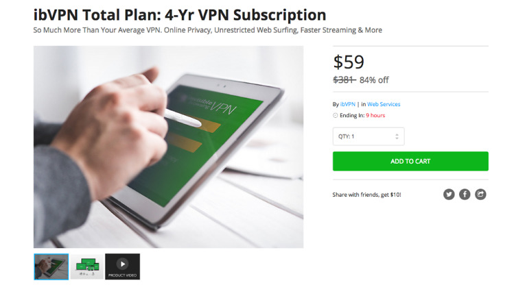 Deal: Final Chance to Pick Up a 4-Year Subscription to ibVPN for $59