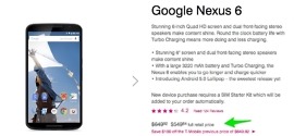 Deal:  Nexus 6 Drops to $550 at T-Mobile ($100 Off)