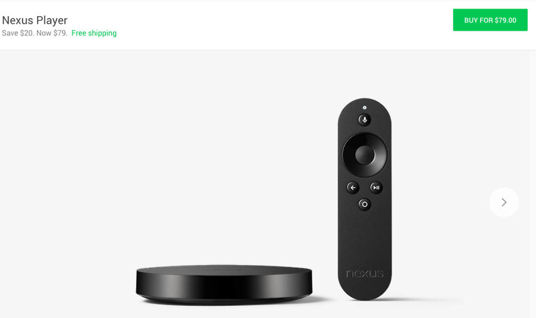 Deal:  Nexus Player Just $79 From the Google Store ($20 Off)