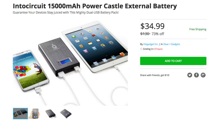 Deal: Intocircuit 15,000mAh Power Castle External Battery for $35