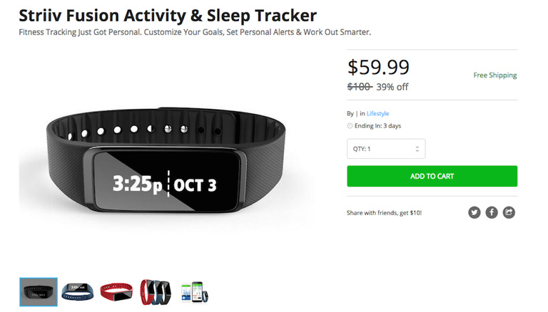 Deal: Striiv Fusion Activity & Sleep Tracker for $60, Down From $100