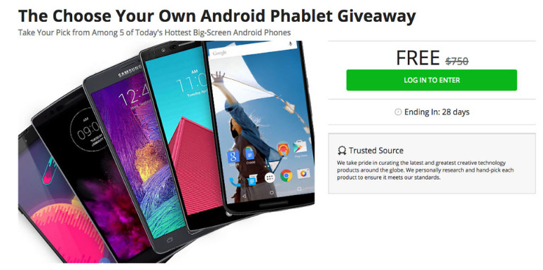 Giveaway: Win Your Choice of Phones in the ‘Choose Your Own Android’ Giveaway