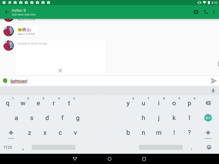 Android M Feature:  Google Added a Split Keyboard for Tablets