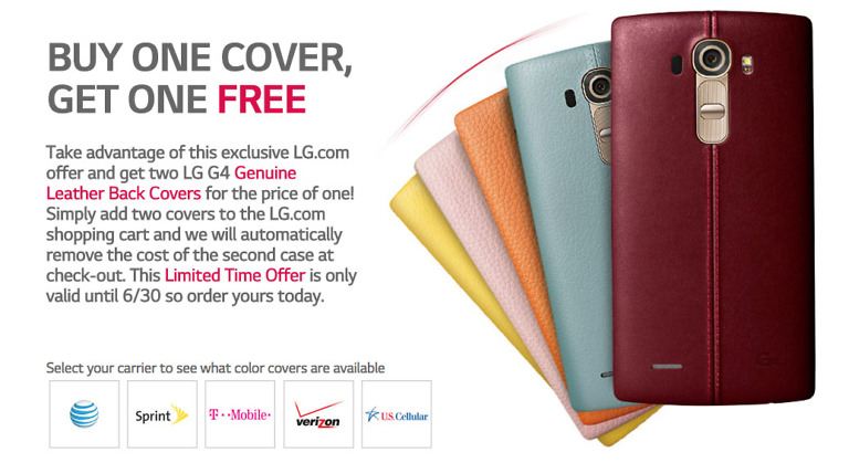 Deal:  LG G4’s $70 Leather Backs are BOGO Right Now