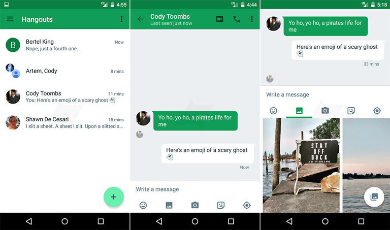 Hangouts 4.0 Leaks, May be the Major UI Update We Have All Been Waiting For