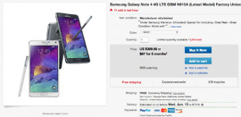 Deal:  Refurbished, Unlocked AT&T Galaxy Note 4 is Just $399 at eBay