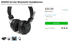 Deals: REMXD On-Ear Headphones for $36 and Air-Fi Metro2 Headphones for $48