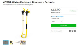 Water-Resistant Deals: VOXOA Bluetooth Earbuds for $65 and Rage Bluetooth Speaker for $35