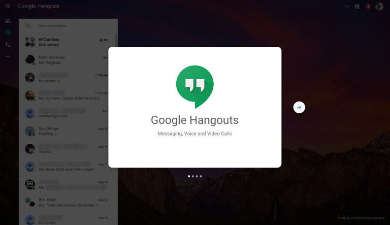 Google Intros Dedicated Hangouts Webpage for Calls and Messages