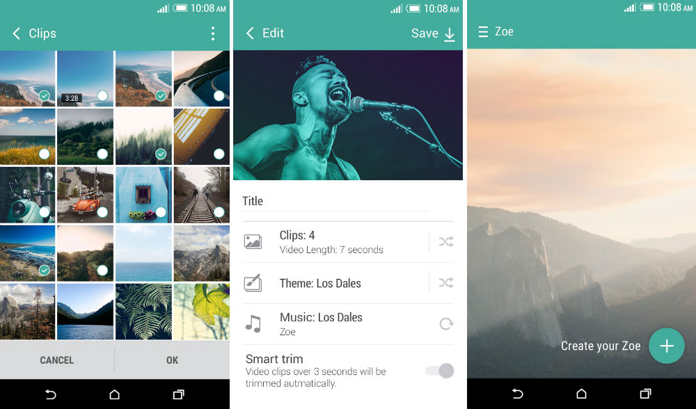 HTC Zoe App Updated, Brings Smart Trim and Longer Clips