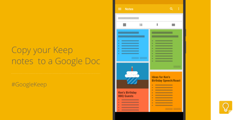 Google Adds Easy Notes Exporting From Keep to Docs on Android, Slides Sharing in Hangouts