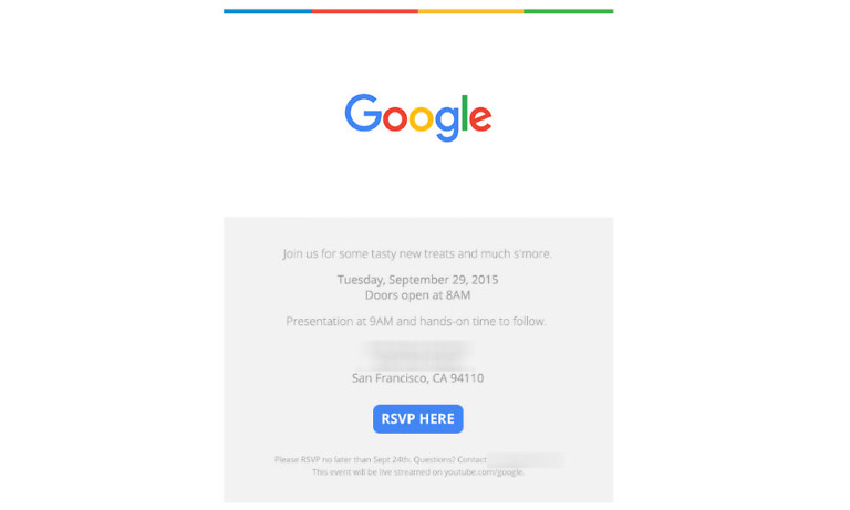 Google Sending Out Invites to Event on September 29 in SF