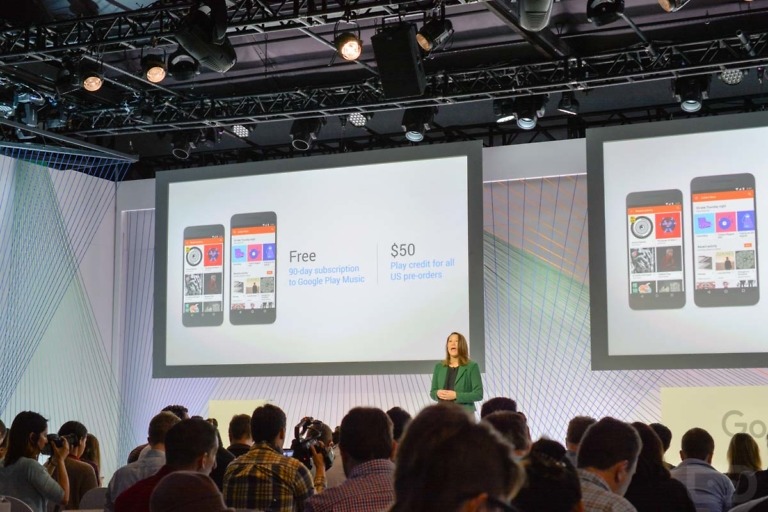 Pre-Order New Nexus 5X or 6P, Get Free Google Play Music and $50 Play Credit