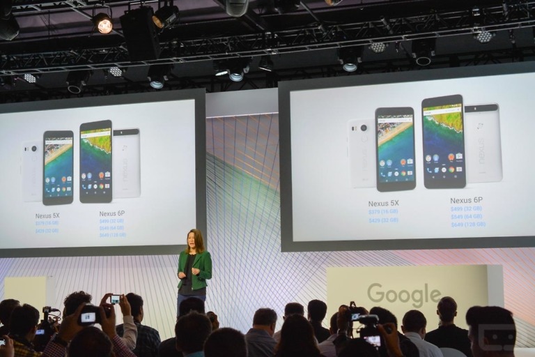 Nexus 5X and Nexus 6P Pricing and Availability Announced