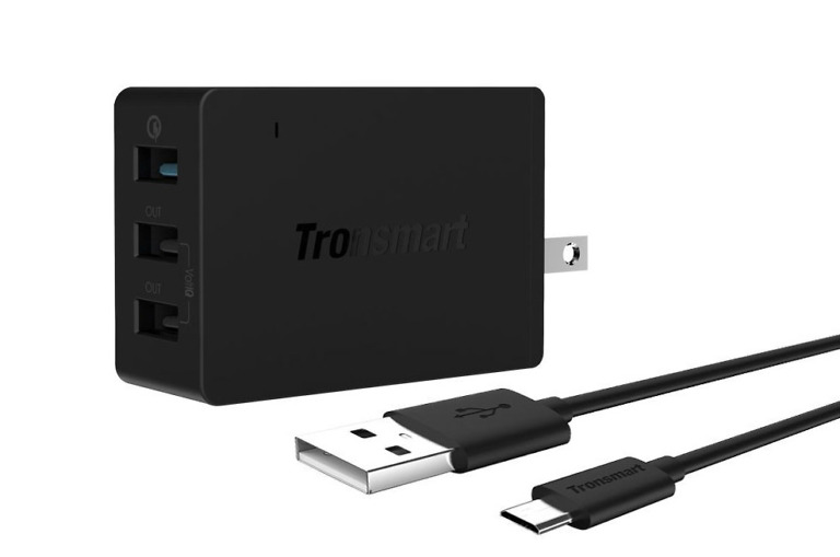 Deal:  Tronsmart Quick Charge 2.0 3-Port Adapter is $11.99 With This Code