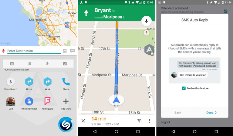 AutoDash by Automatic Hits Google Play, a Car-Friendly Interface