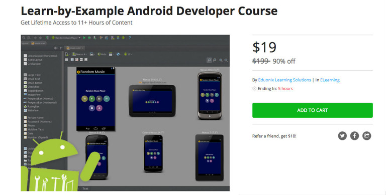 Deal: Buy the Learn-by-Example Android Developer Course for $19