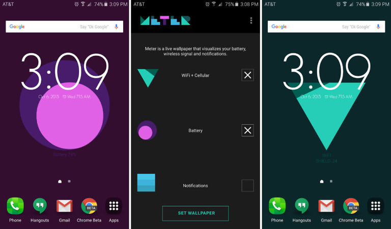 Google Creative Labs Releases Meter Live Wallpaper to Google Play