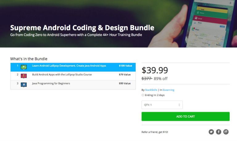 Deal: Grab the Supreme Android Coding and Design Bundle for $40