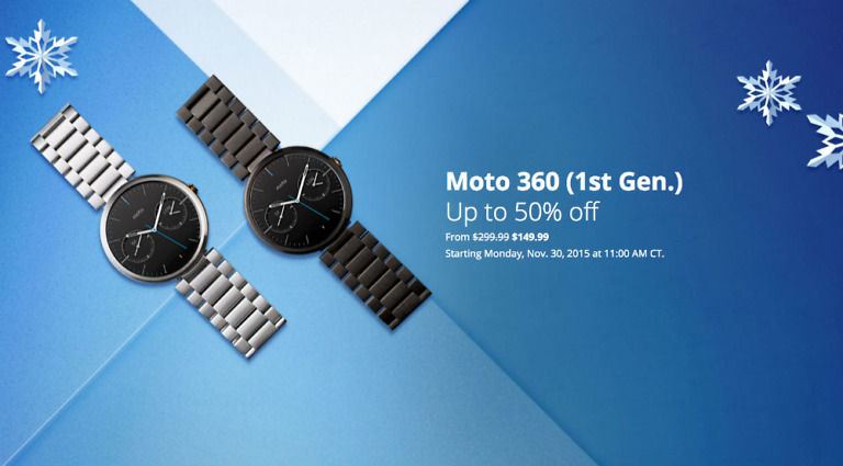 Motorola Details Upcoming Cyber Monday Deals, 25% Off Moto X (2nd Gen) and 50% Off Moto 360 (1st Gen)