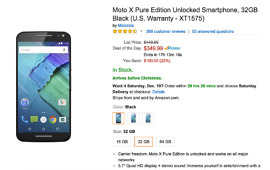 DEAL:  Moto X Pure Edition is Just $349 Today Only ($100 Off)