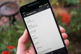 android n emergency info