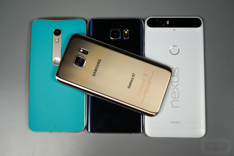 Video:  Galaxy S7 vs. Nexus 6P vs. Moto X Pure vs. Galaxy Note 5