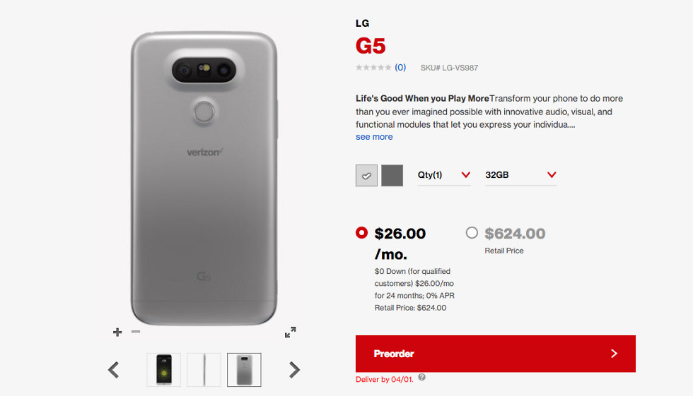 lg g5 verizon