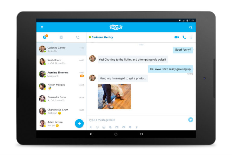 Skype 7.0 Available for Android, Redesigned UI on Tablets and Better Multitasking