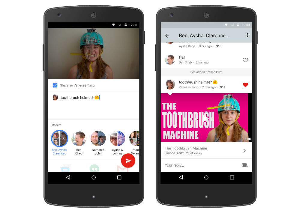 YouTube Testing Native Sharing, Threads of Videos and Conversations With Friends