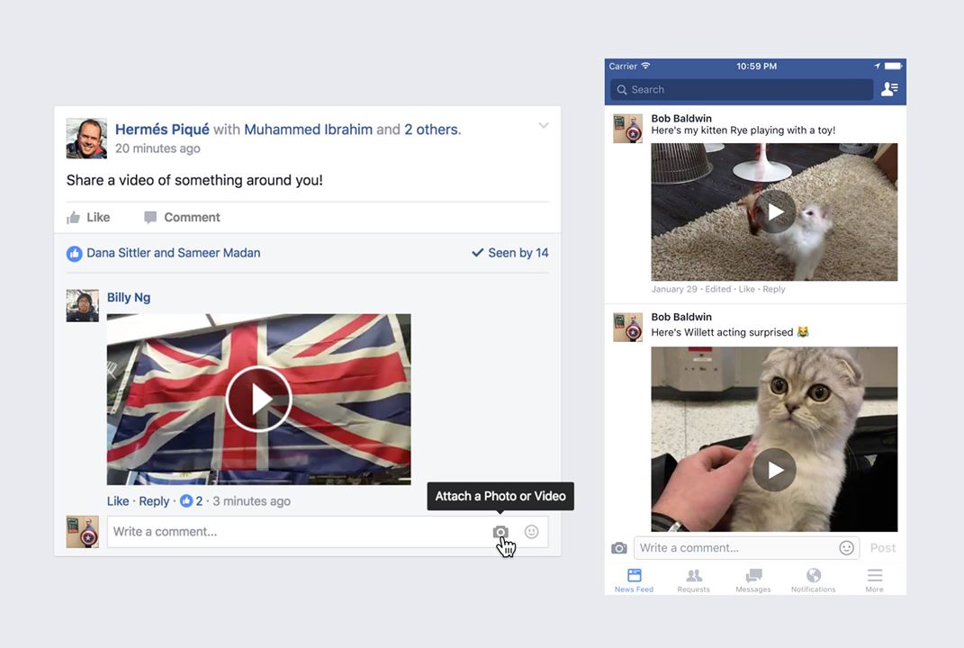 You Can Now Leave Video Comments on Facebook