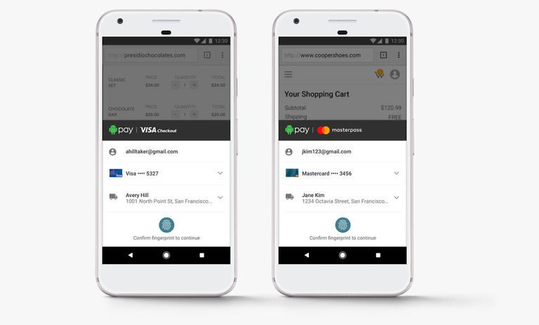 Android Pay Teams Up With Mastercard and Visa for More Mobile Web Payments