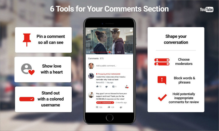 YouTube Creators Can Now Pin Comments, Give Hearts, and Moderate Conversations Better