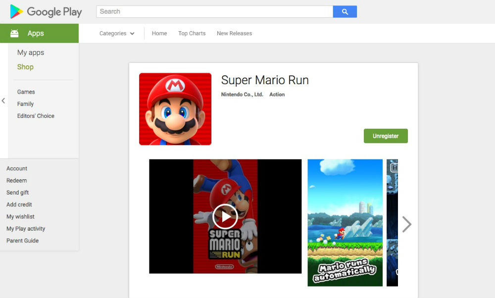 Super Mario Run Pre-Registration Now Up for Android