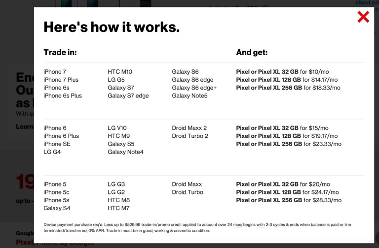 Did Verizon Just Out a 256GB Pixel and Pixel XL?