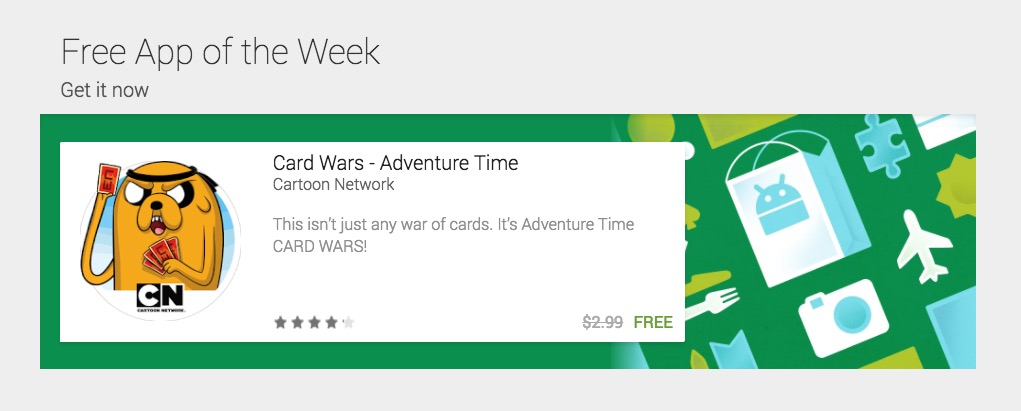 Google Play Now Hosting “Free App of the Week”