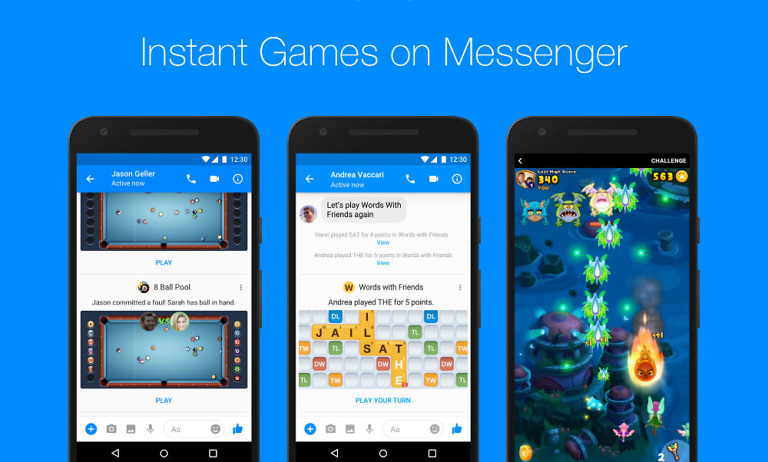 Facebook Messenger Rolls Out Instant Games to Users Worldwide