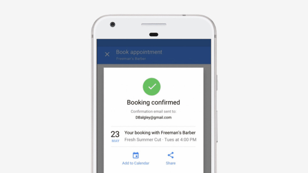 google salon spa booking