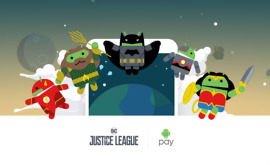 Bugdroid Justice League Heroes Invade Android Pay