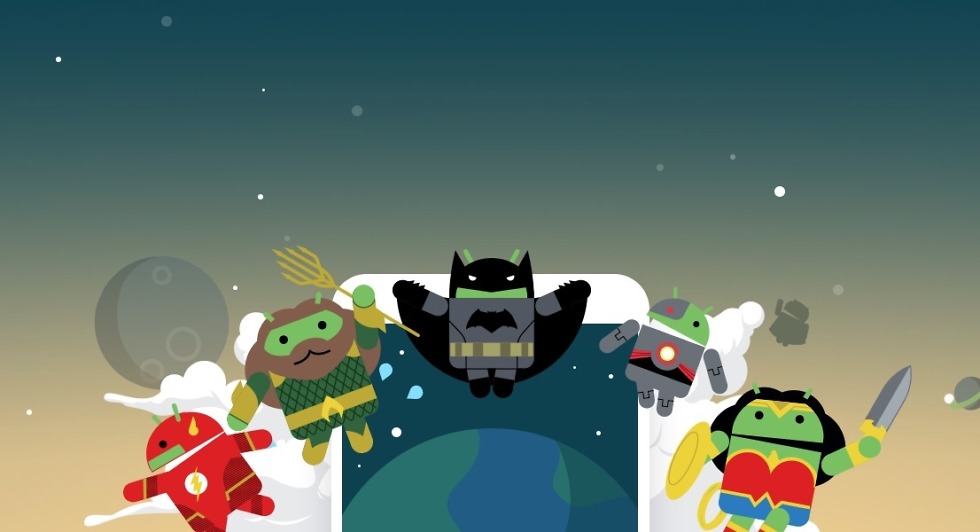 bugdroid justice league