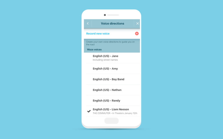 Liam Neeson’s Voice Now Available on Waze