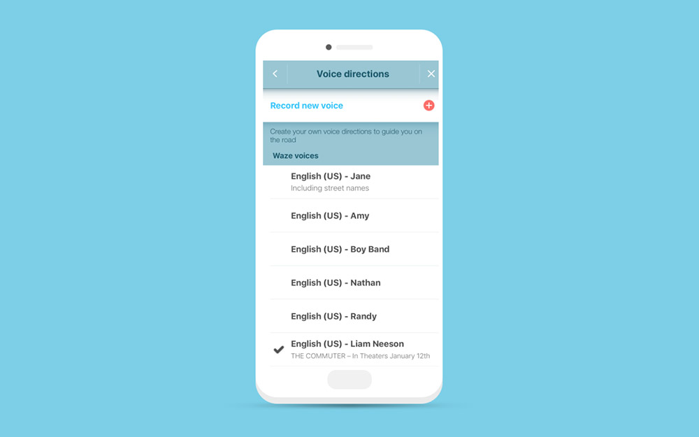Liam Neeson’s Voice Now Available on Waze