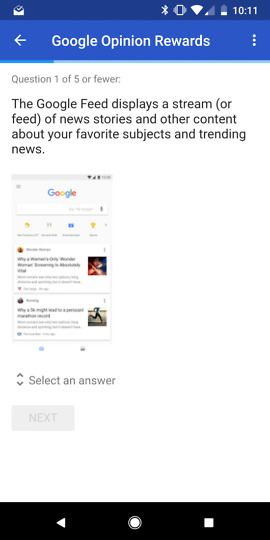 google feed survey