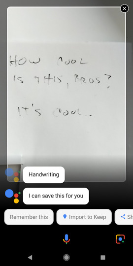 google lens google keep