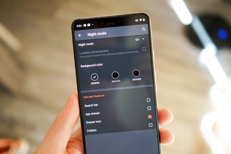 Nova Launcher Adds 3 Different Color Choices for Night Mode