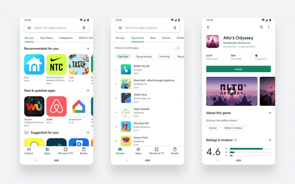 White Google Play