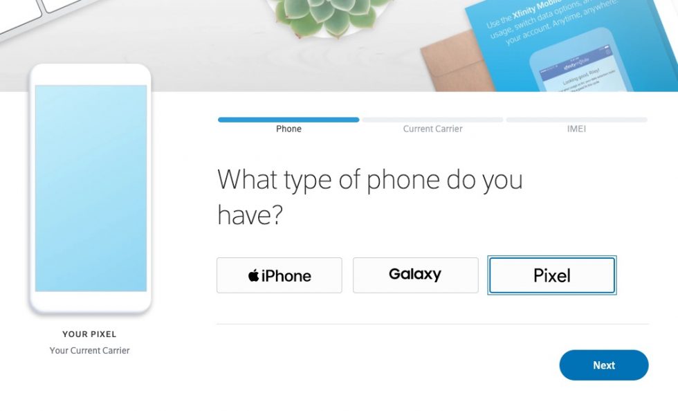 Xfinity Mobile Pixel BYOD