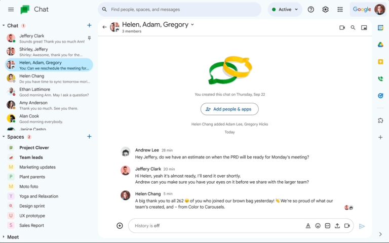 Google Chat Gets Material Design 3 UI Update