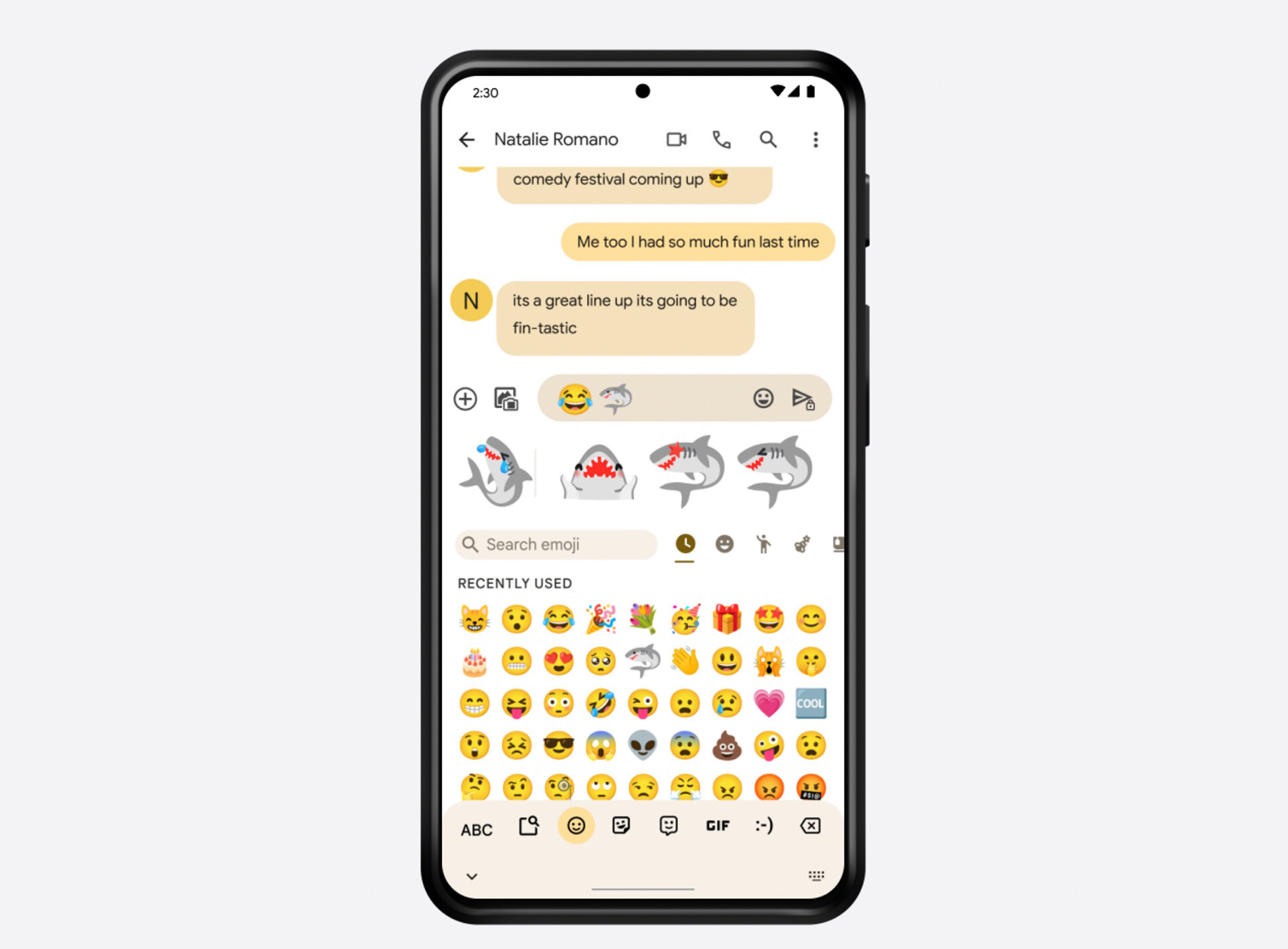 Emoji Kitchen Sharks